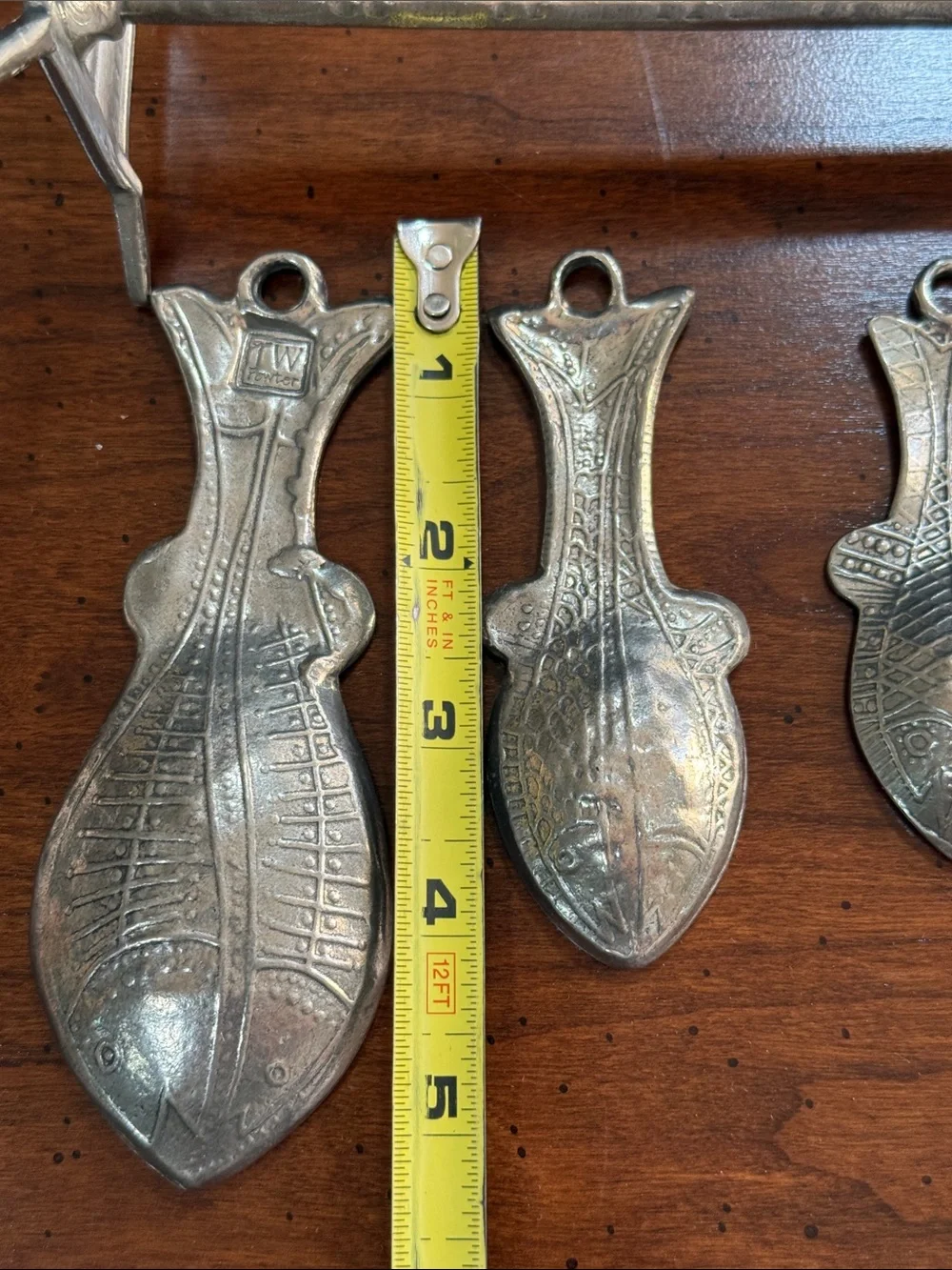 Crosby & Taylor Pewter Fish-Shaped Metal Spoon Set Collection
